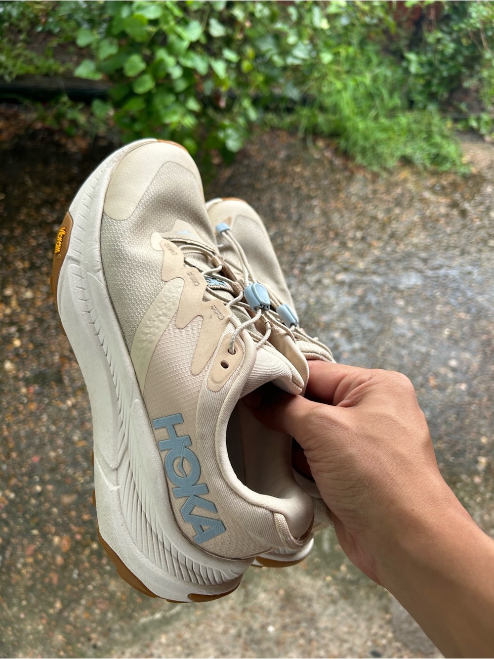 Hoka Transport Cordura Sneaker Pink / Beige Women’s 7B